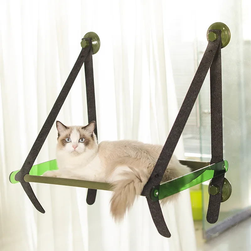 Window Sling Cat Hammock in use