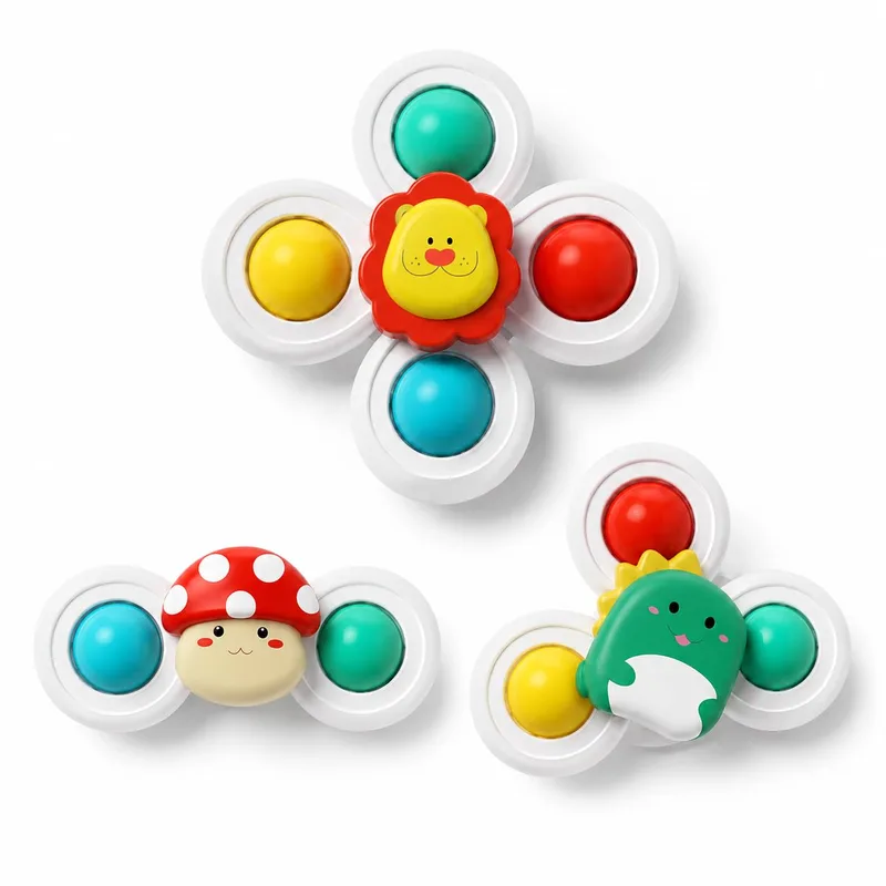 Three Cat Window Spinner Toys
